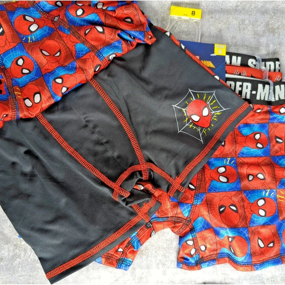 Marvel Spider-Man Boxer Briefs Size 8 (6 total boxers)